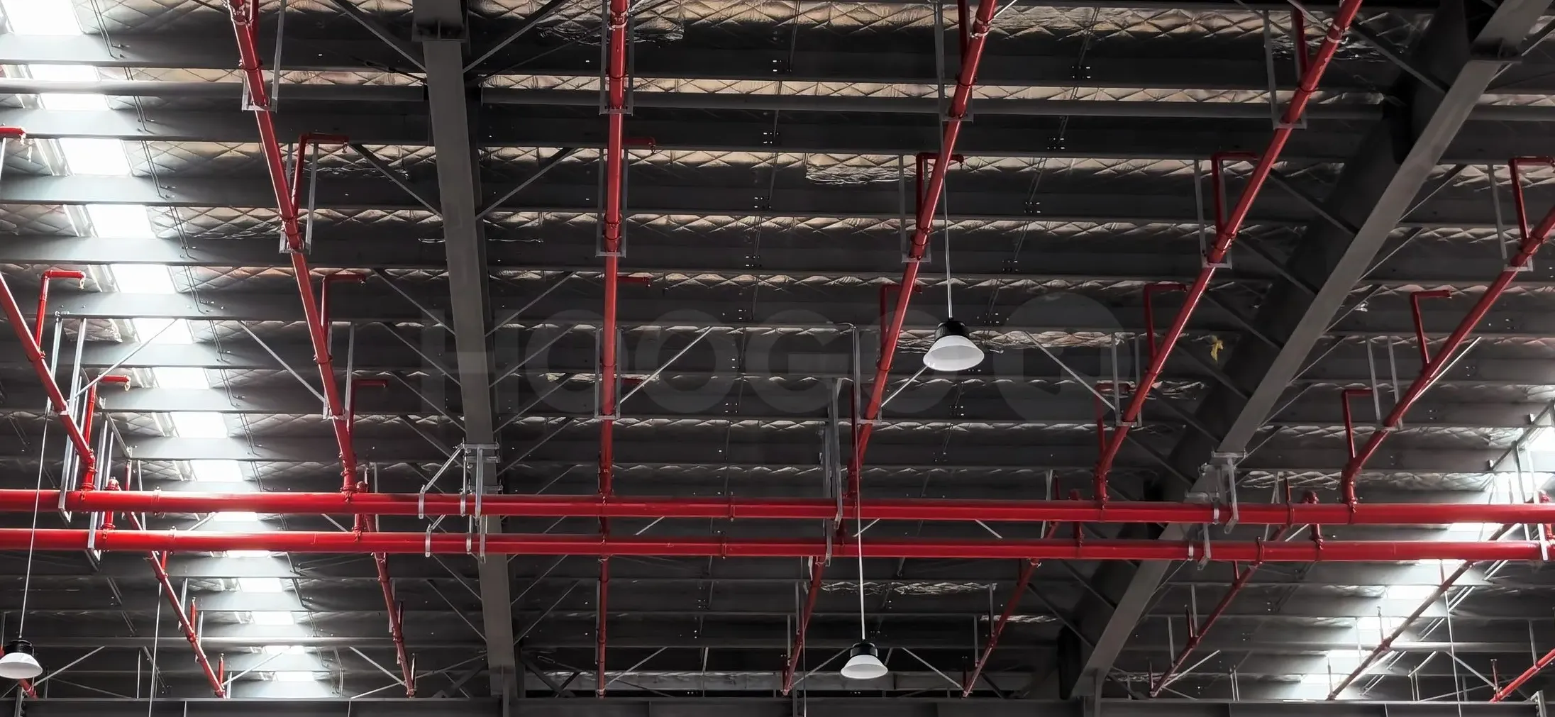 Hoogo FM seismic bracing in factory