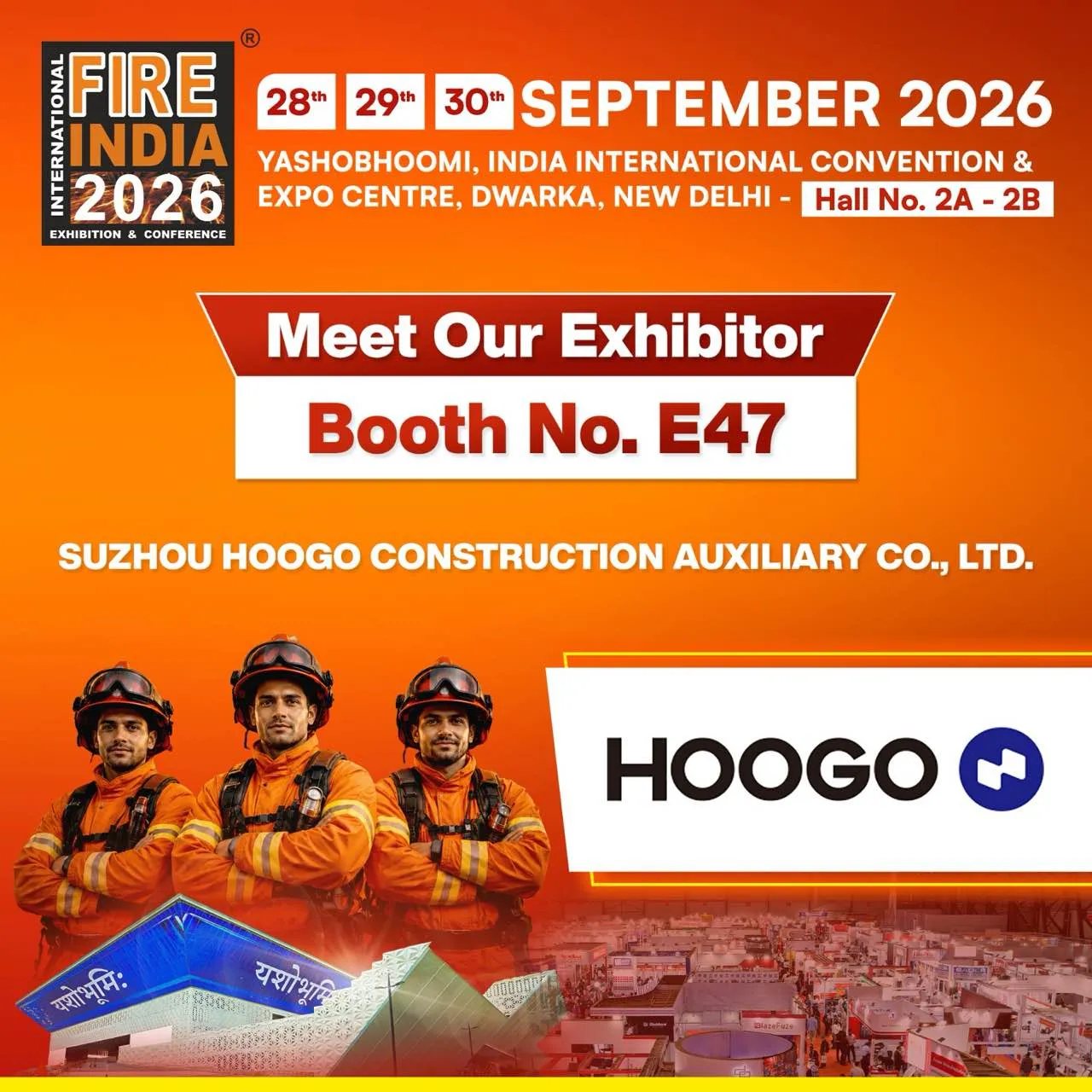 Meet HOOGO at Fire India 2026: FM 2510 Flood Barriers & FM Approved Seismic Bracing Solutions